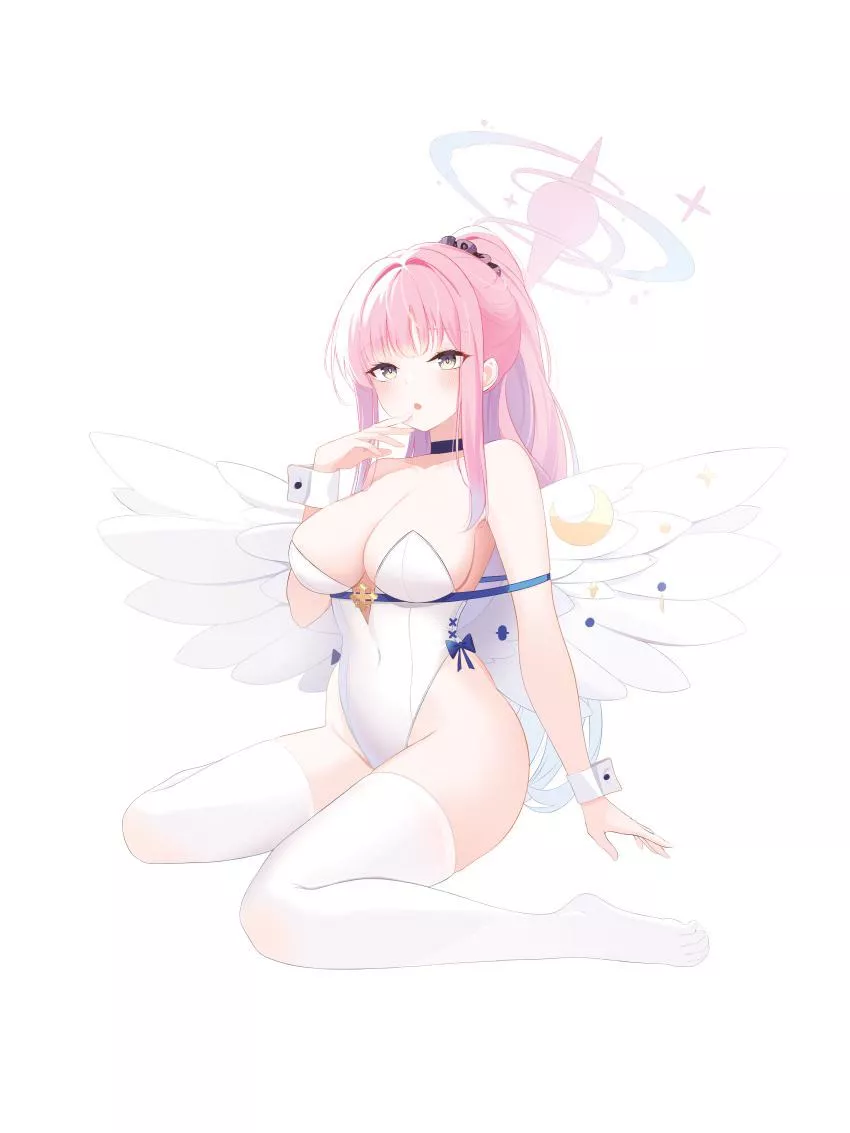 Sexy and cute angel waifu