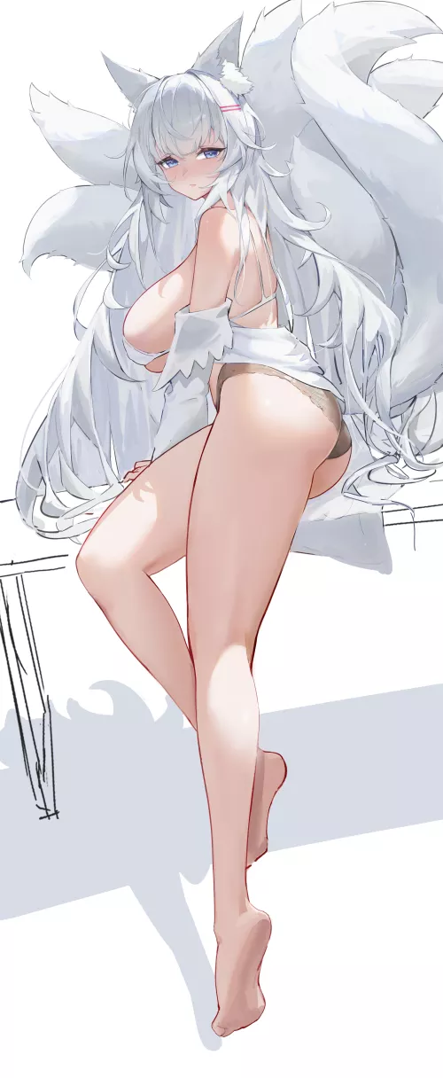 Shinano's big fluffy tails [Azur Lane]