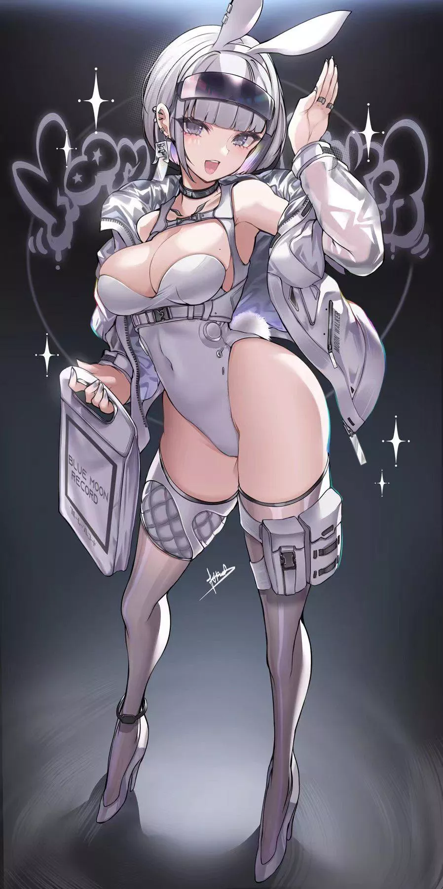 Silver Bunny Girl [Artist Original]