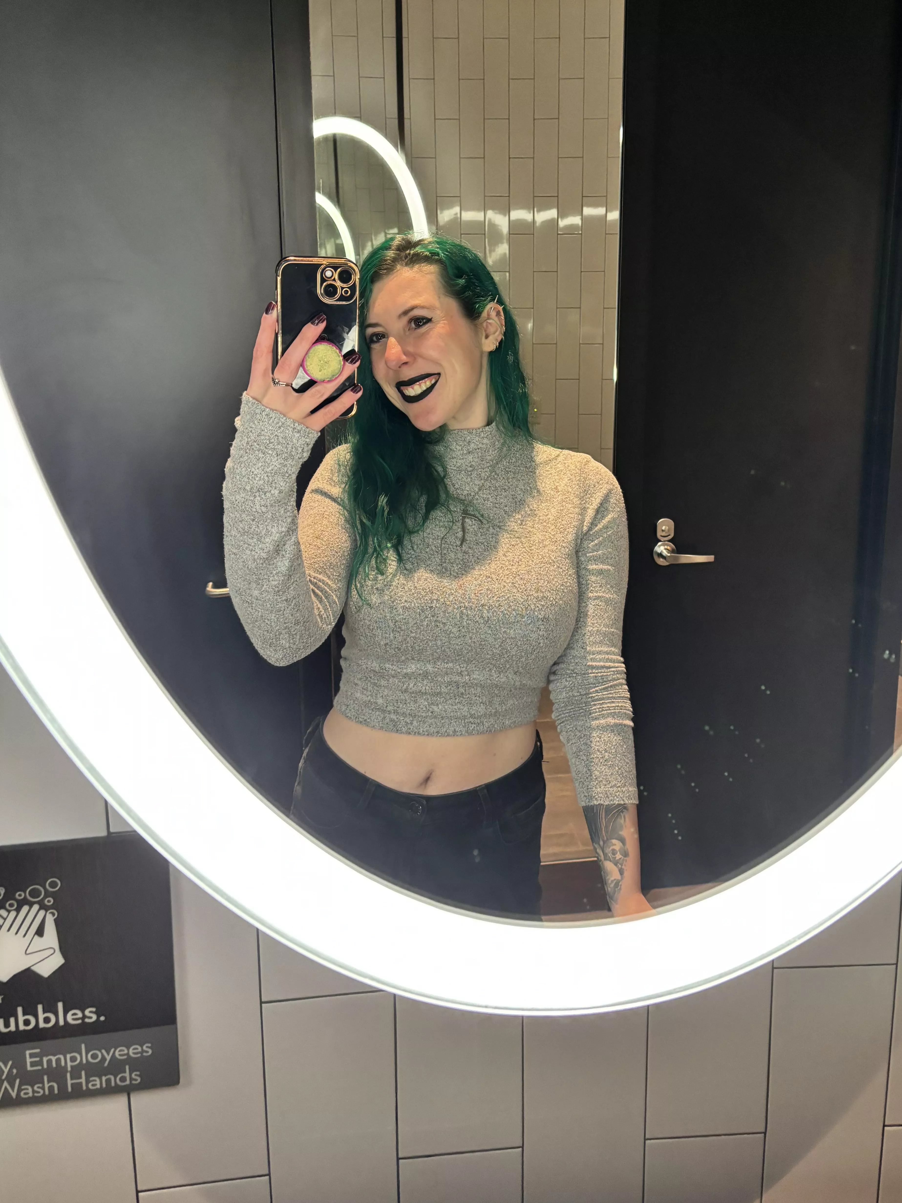 Smiles in the mirror