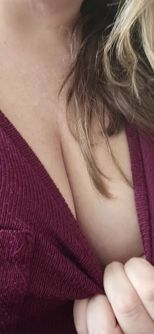 Something thrilling about classroom cleavage 