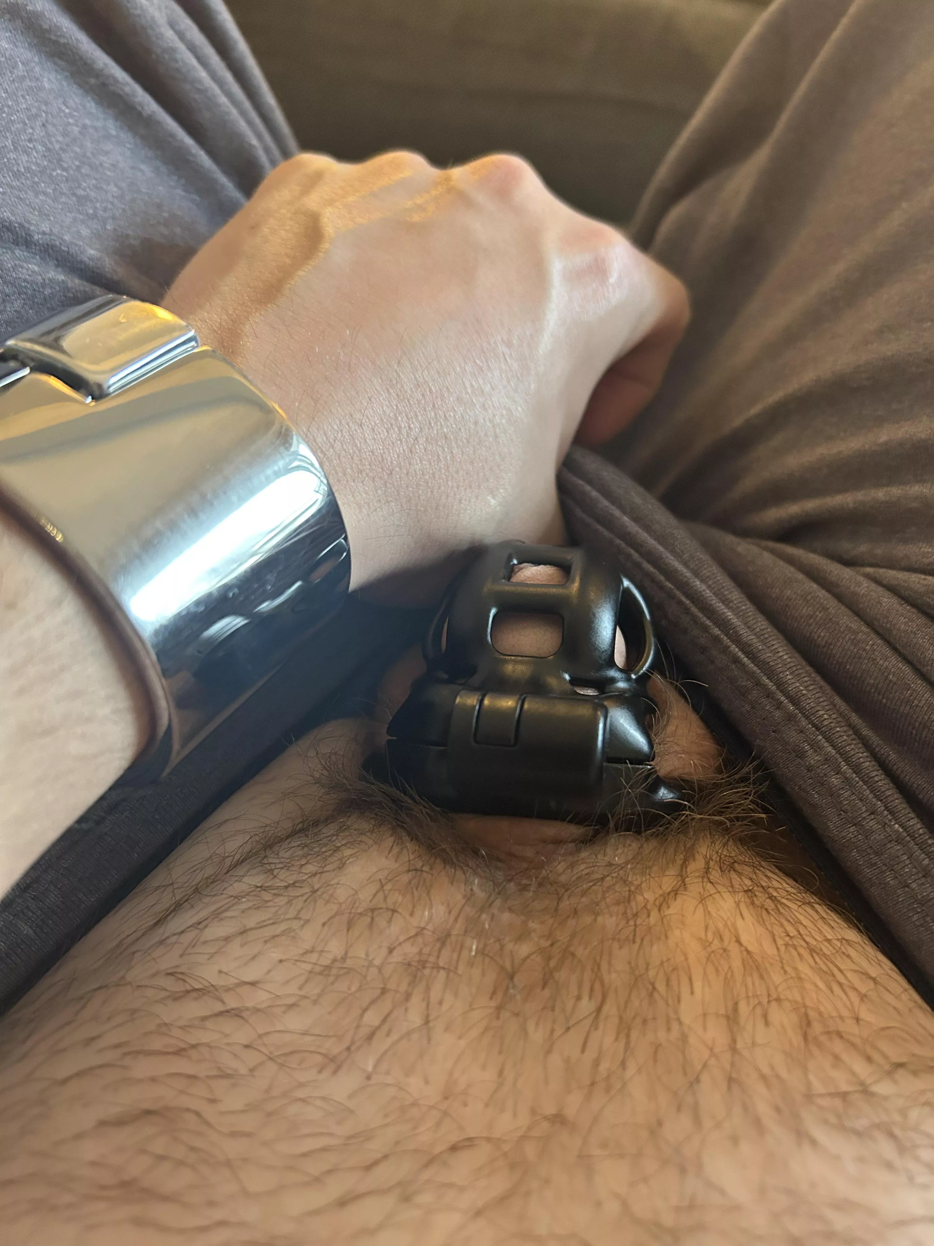 Starting the weekend off locked in my new cage 