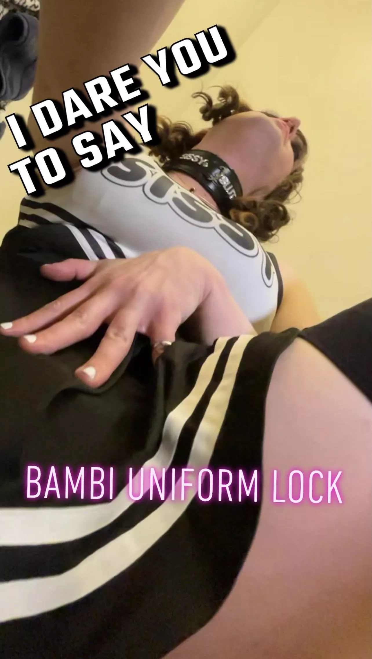 wearing my uniform so I’ll be ready for you 