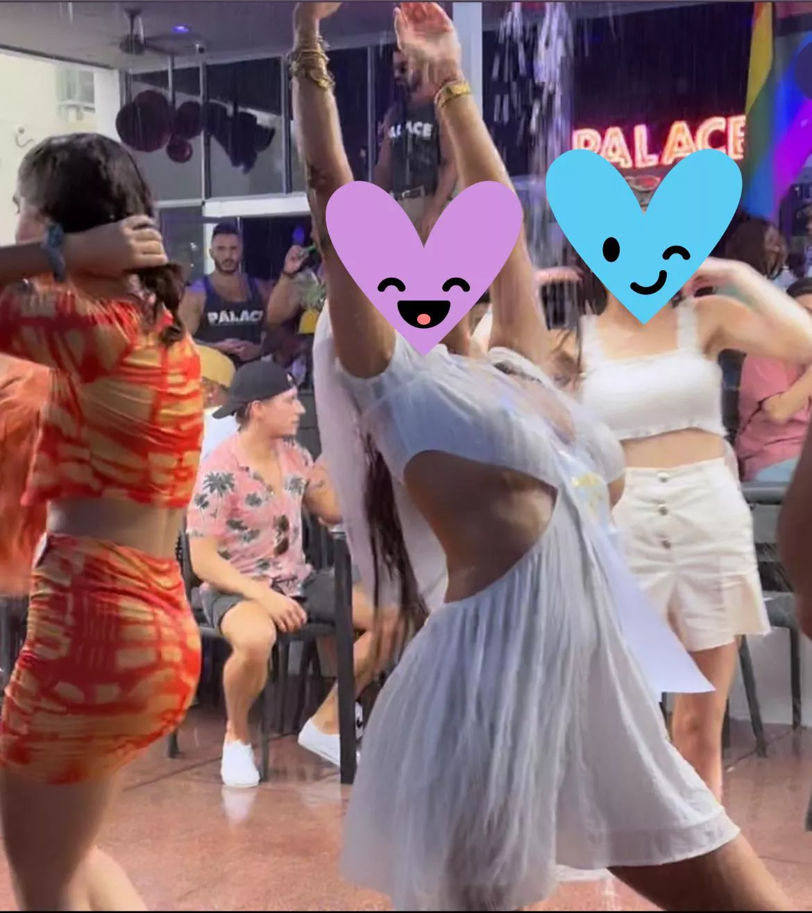 Wife having too much fun dancing in rain the day before the wedding 😂