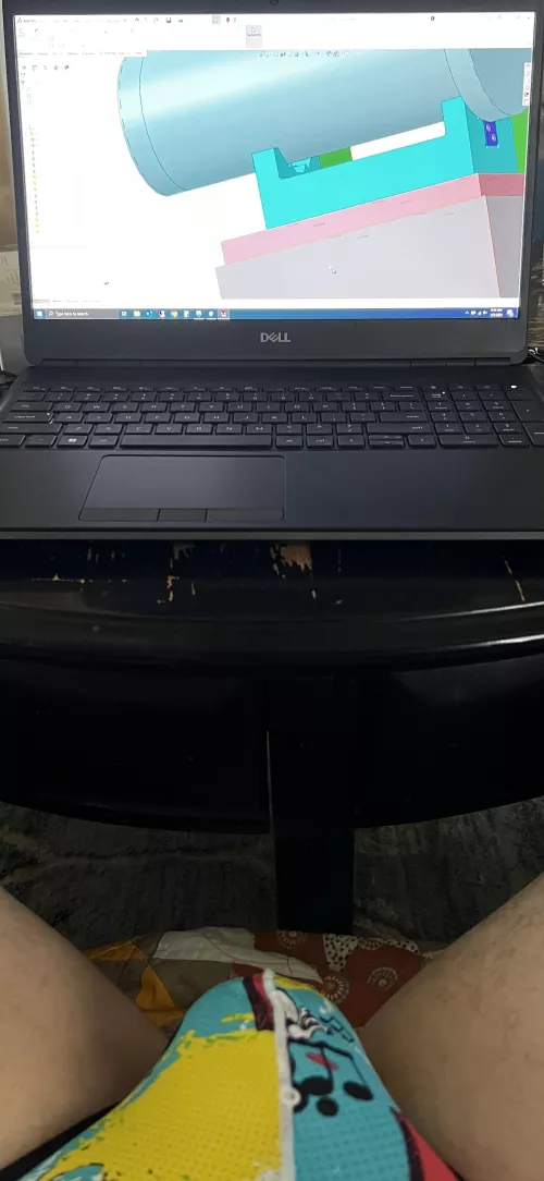 Working in my jockstrap is the best!