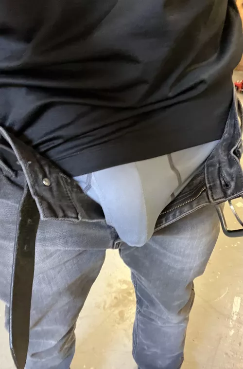 At work bulge