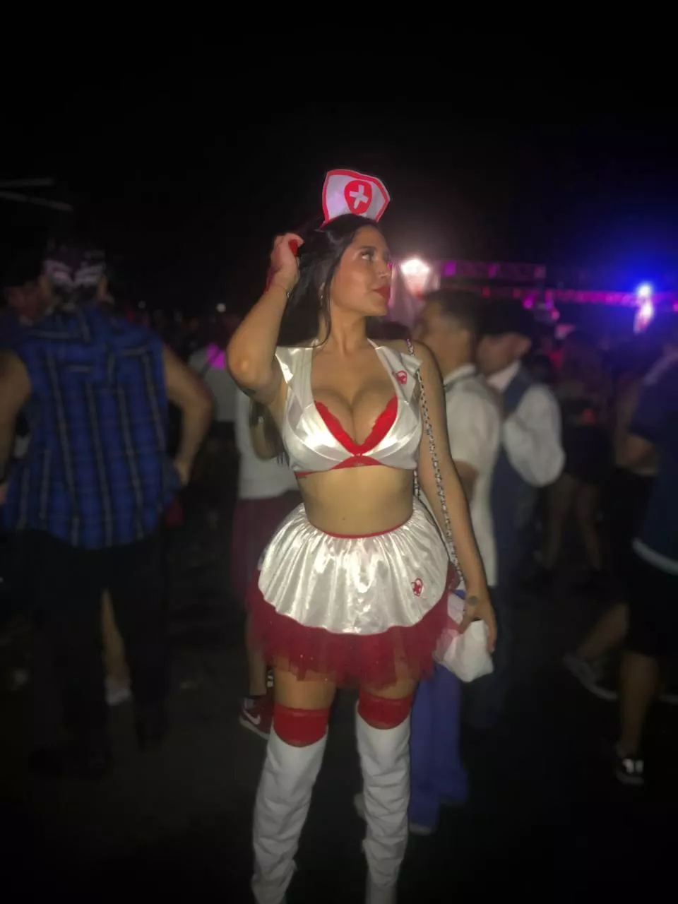 Big tits latina nurse