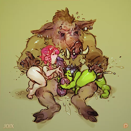 Boarman, gnome, and goblin (JoiXXX)