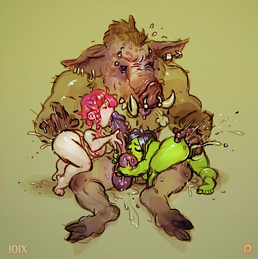 Boarman, gnome, and goblin (JoiXXX)
