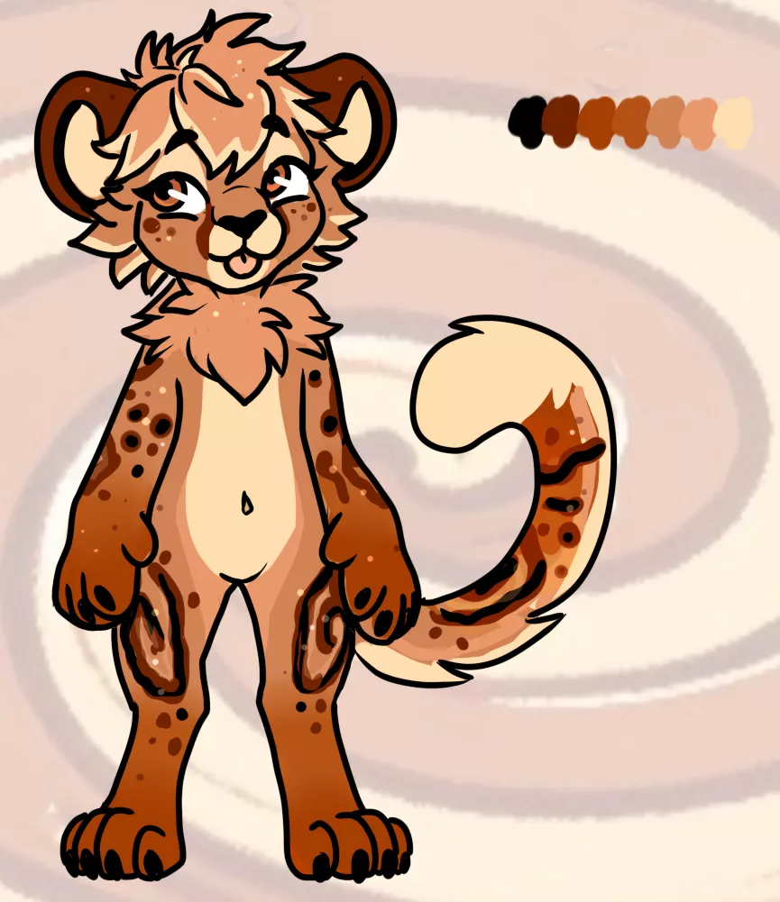 Cinnamon Swirl Cheetah - Adoptable (Art & Design by Me!)
