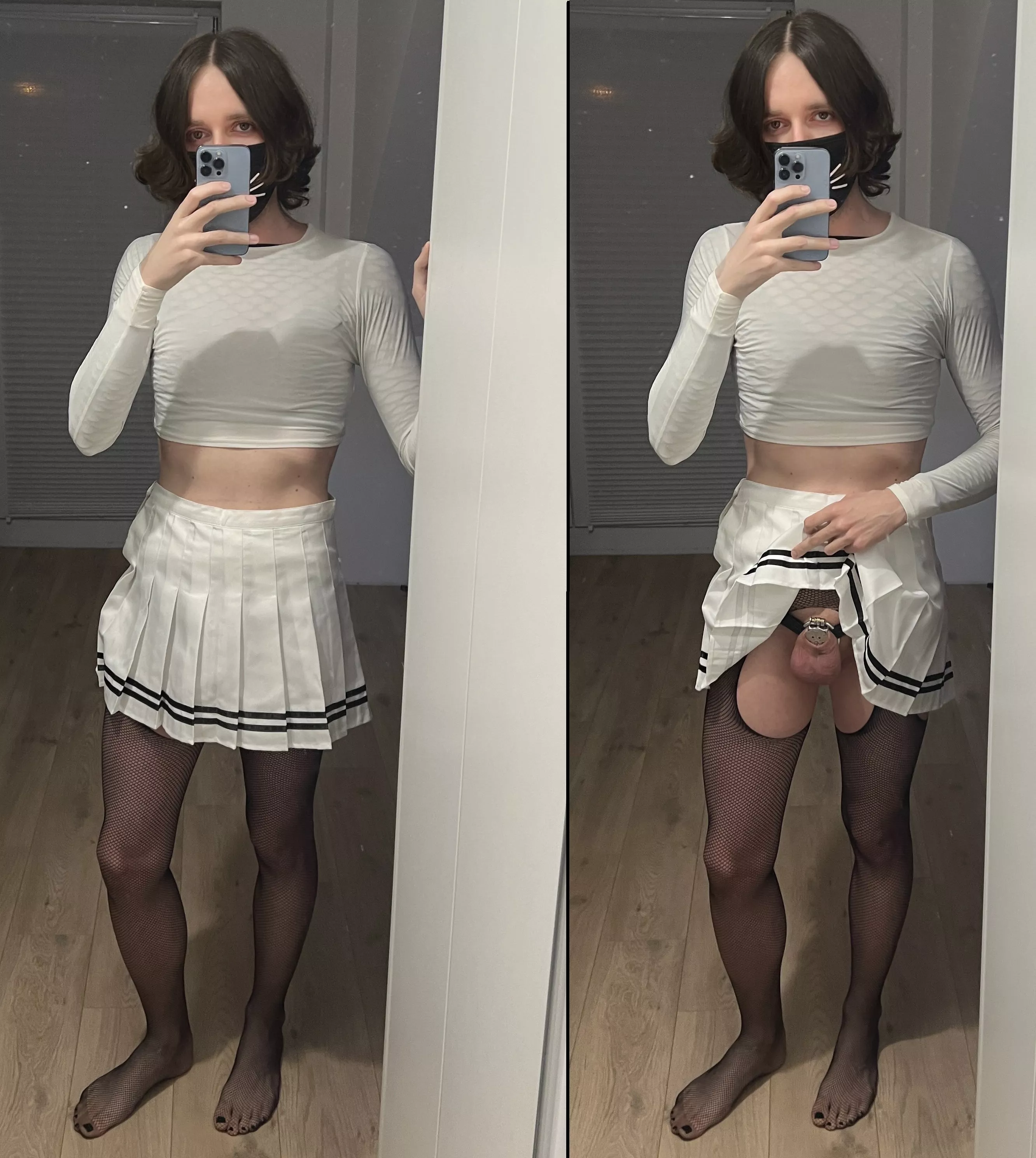 Day 5/145 being 🔒 My skirt hides something useless under it 😍