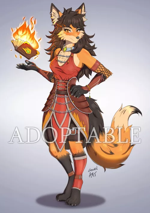 Fire Fox, New OC (Art by Me)