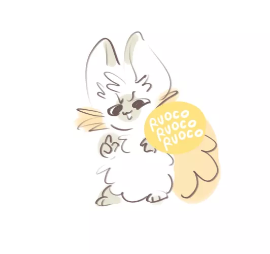 fuzzball (art by me)