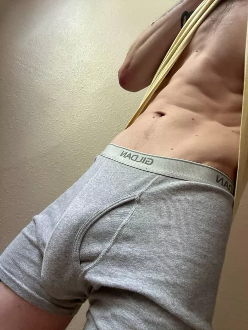 he was just a lil excited under there. 