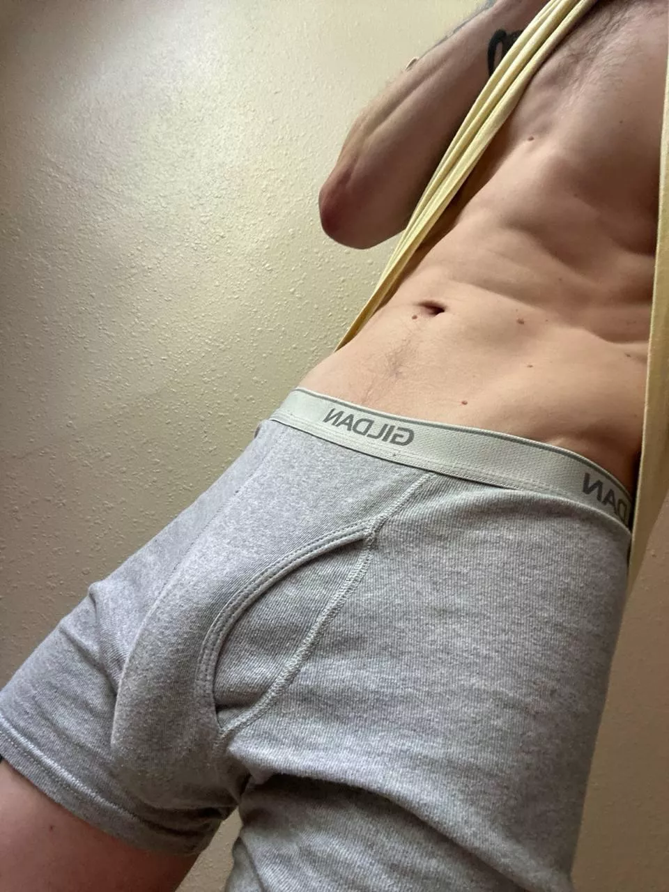 he was just a lil excited under there. 