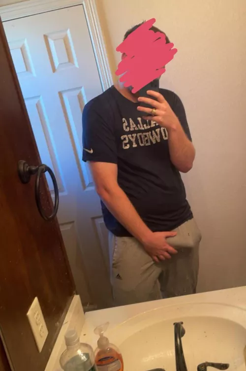 Is it getting too hot for gray sweatpants? Maybe I should take them off