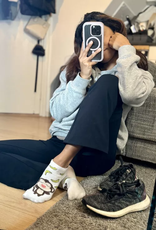 Like my cute and dirty white socks 😈