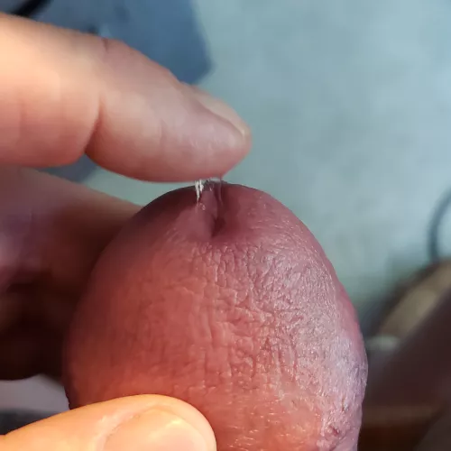 Little pre-cum to play with 