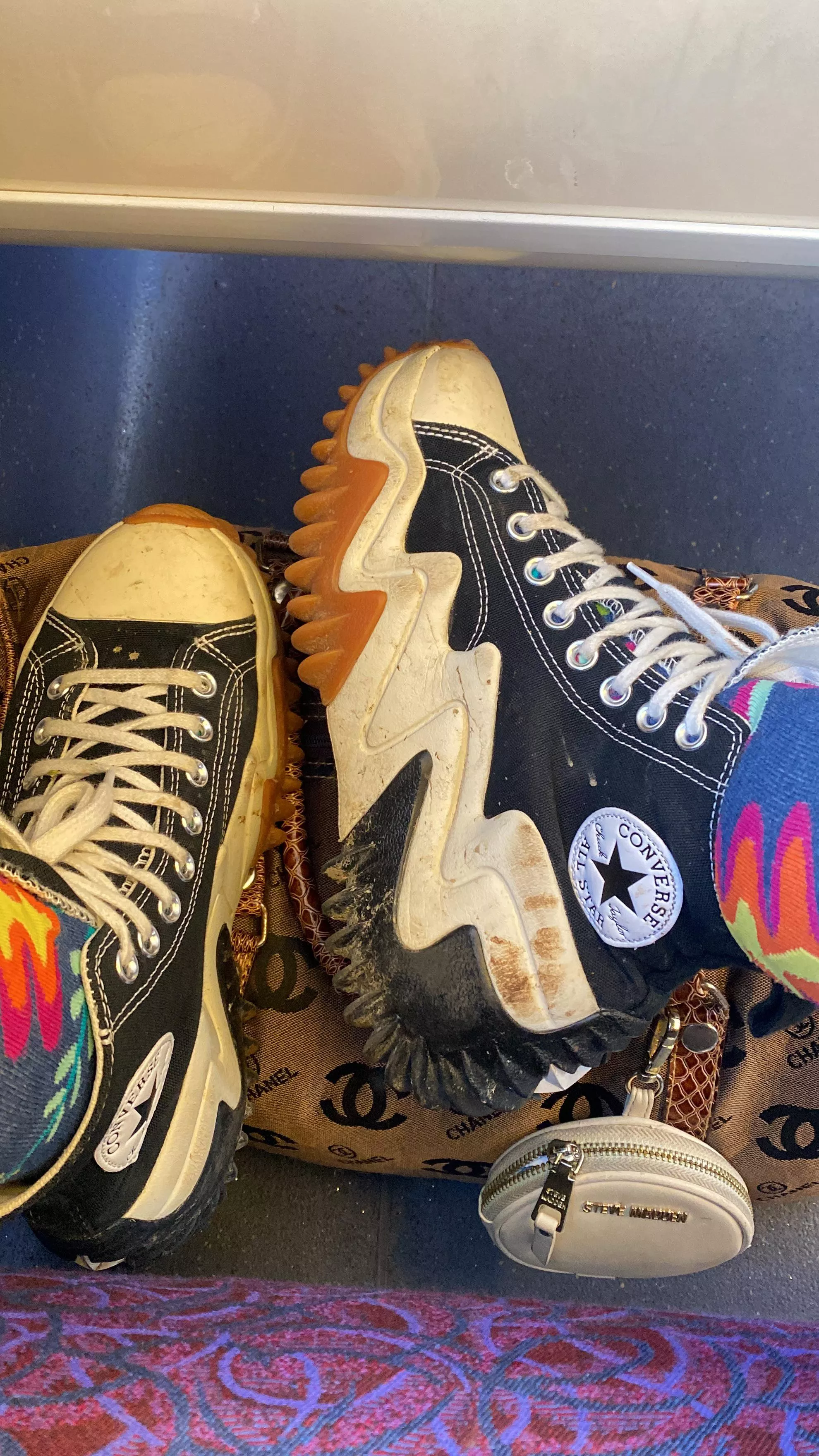 My favourite chunky soles chucks need a clean