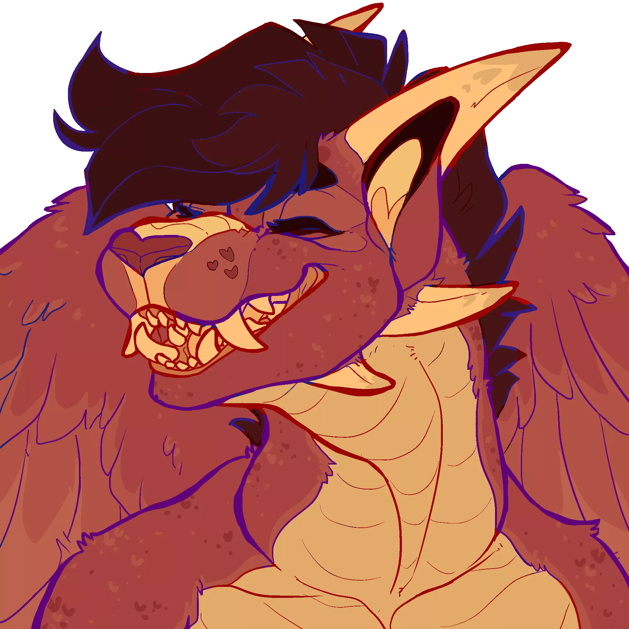 (oc) Rain the dragon, portrait for @imberknight ❤️