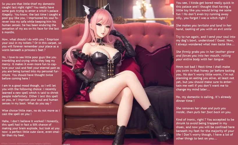 Princess's new toy [shrinking]