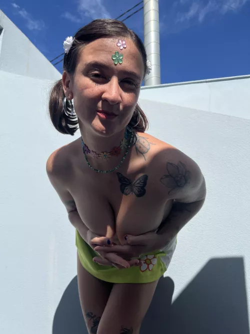 Punk girl on a sunny day