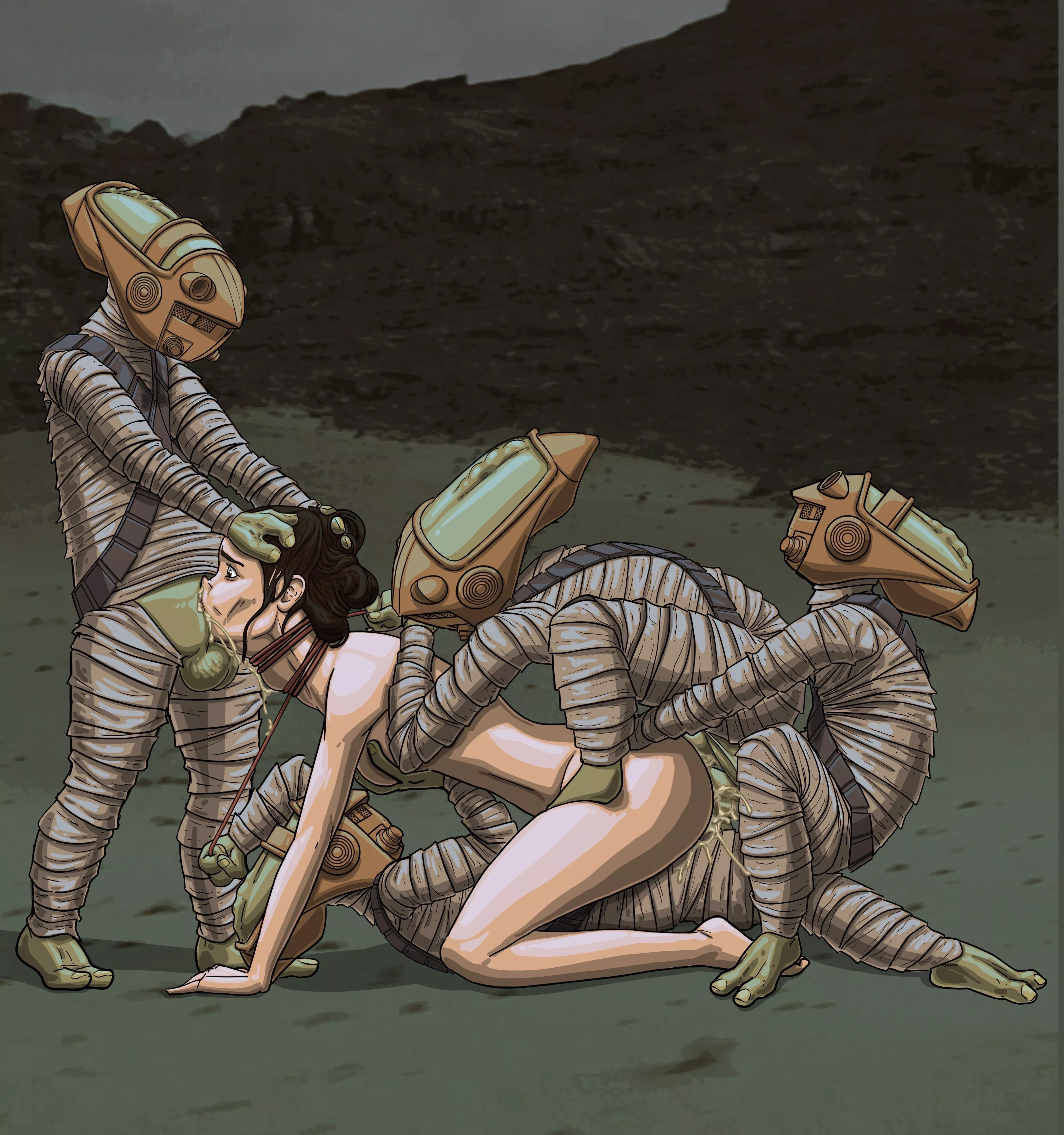 Rey getting used and made airtight by aliens, nothing new for her (e-ward)