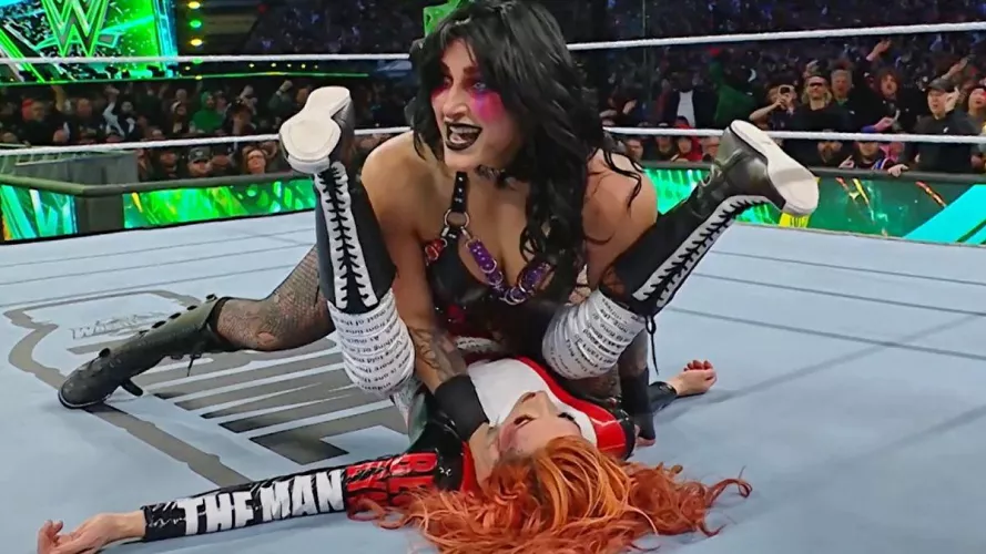 Rhea Ripley and Becky Lynch