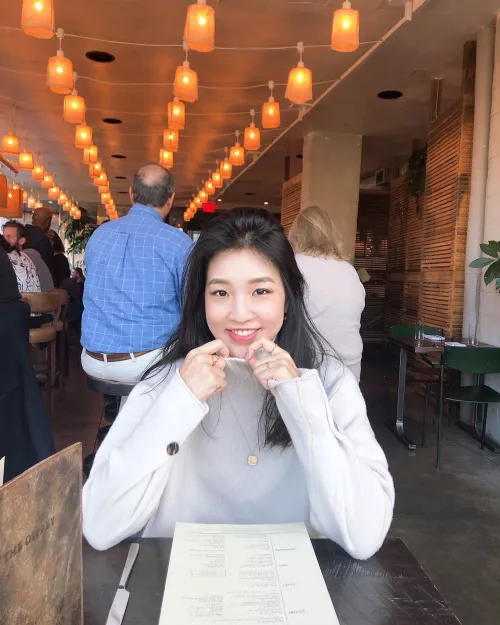 Sitting across from you