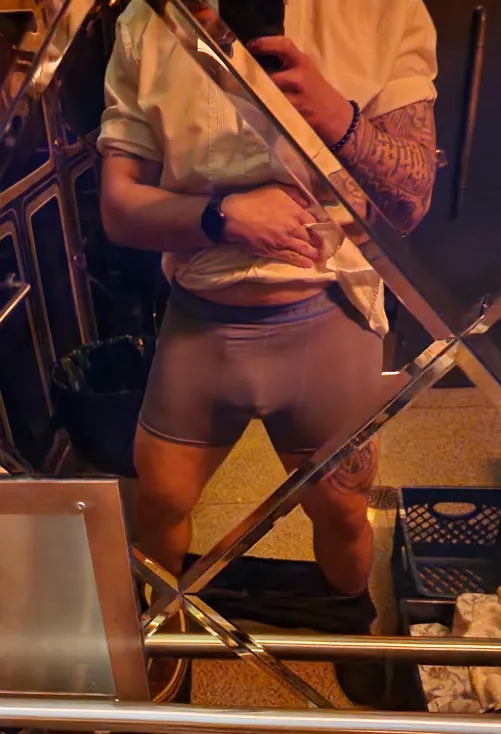 Snuck off during work to take this. Next time I'll see if I have time to get hard first 