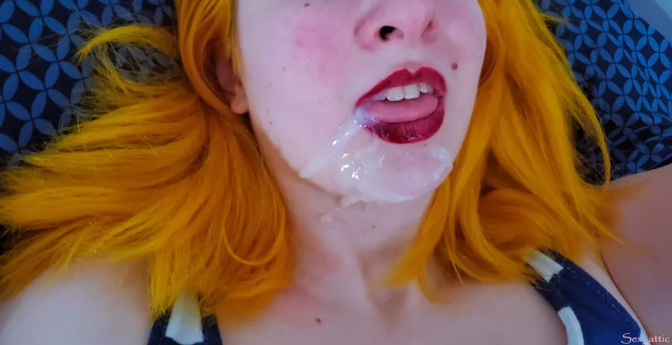 Somehow my lipstick rubbed off...