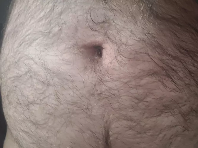 Super closeup hairy belly... anyone into pics like this? 