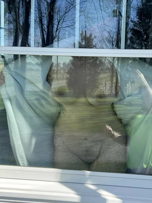 The joys of mowing around the house