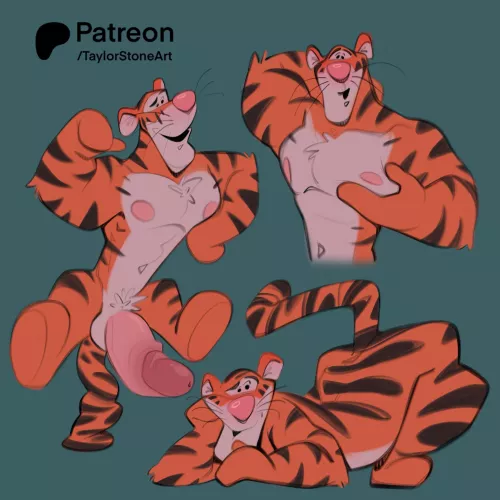 Tigger (Art by me @taylorstoneart)