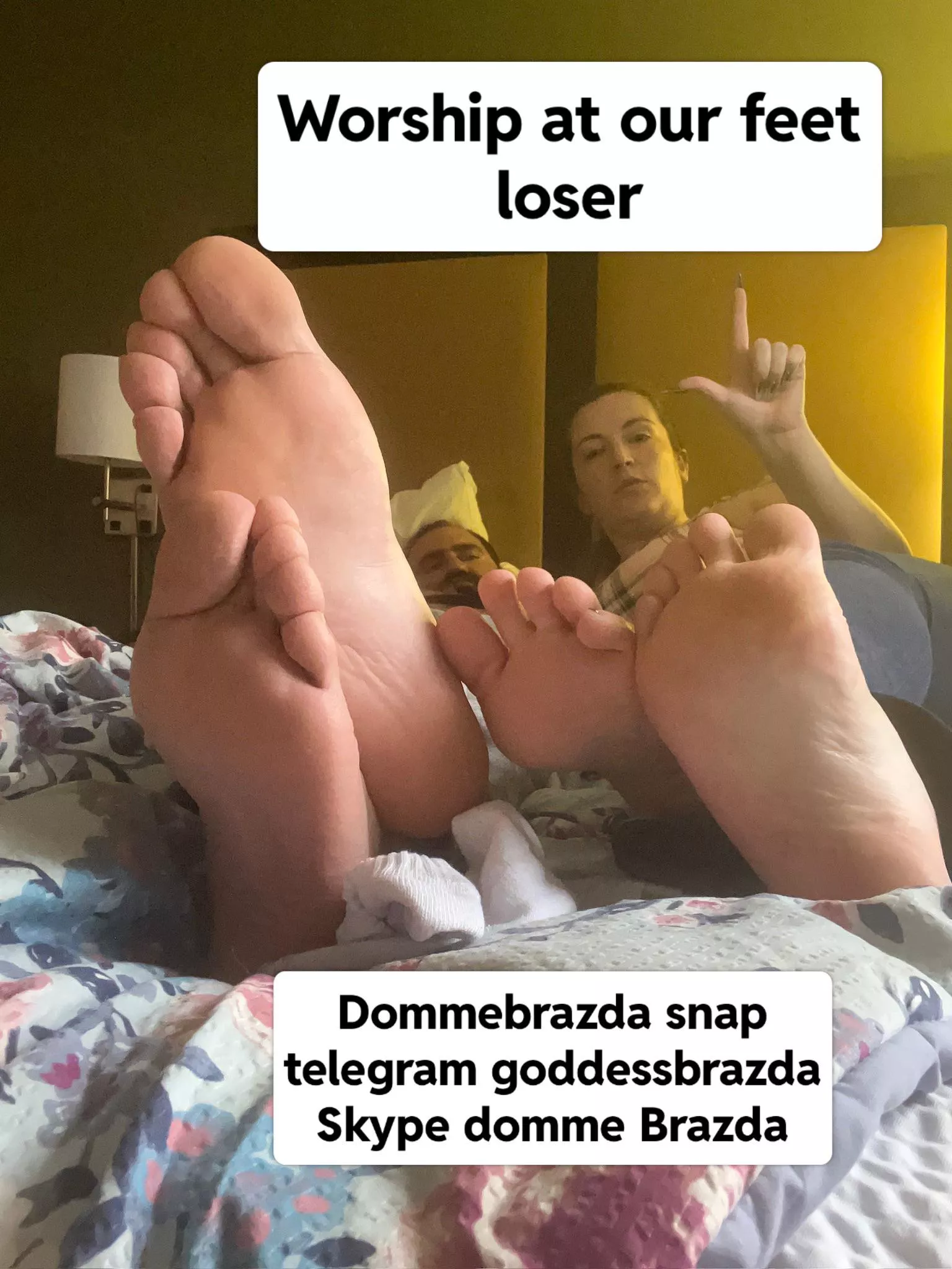 Worship at our feet cucky