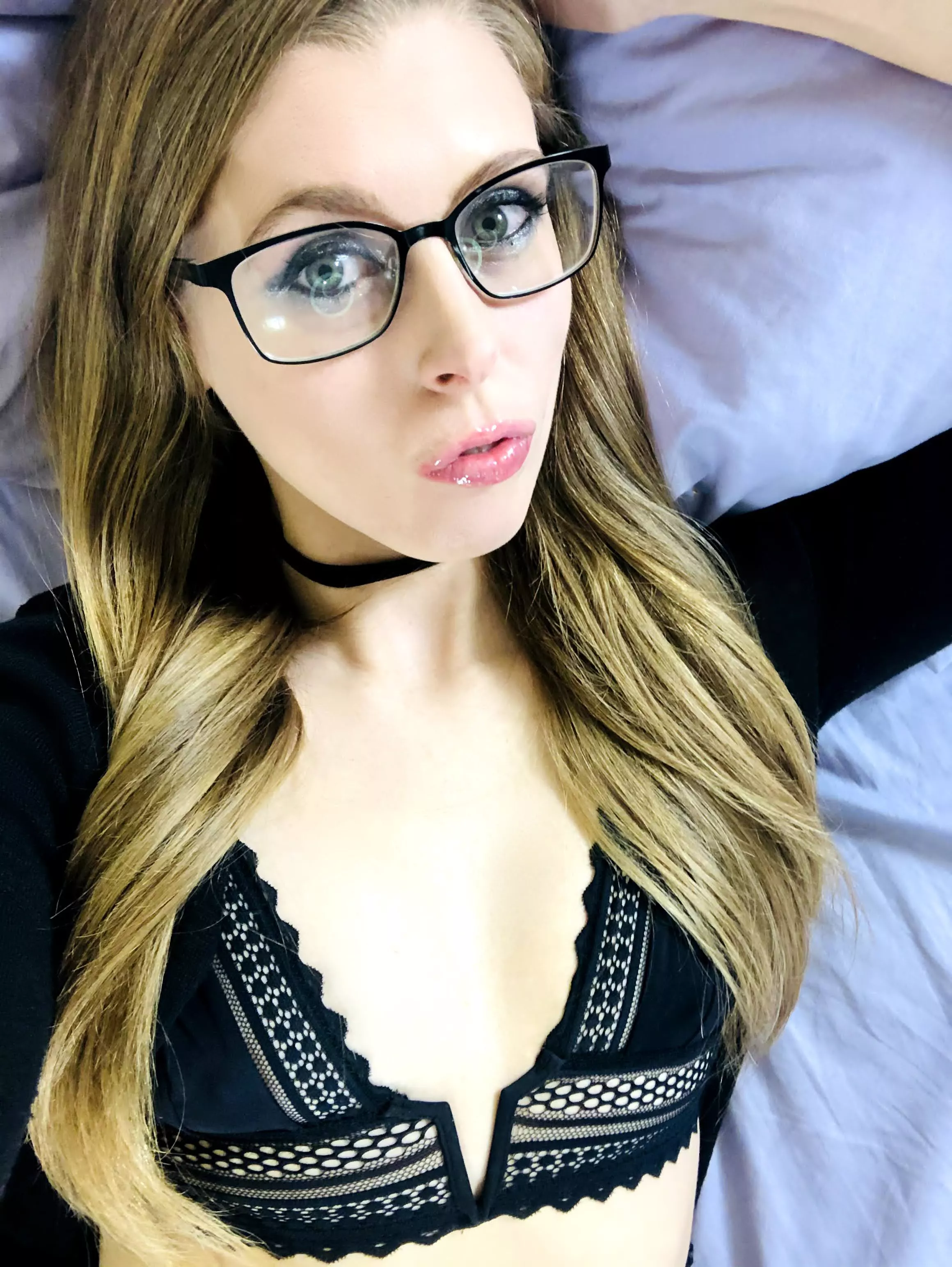 You can finish all over my glasses if you want.