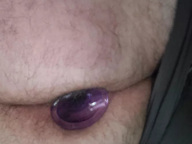 Best part of waking up is a plug in my butt!!!!