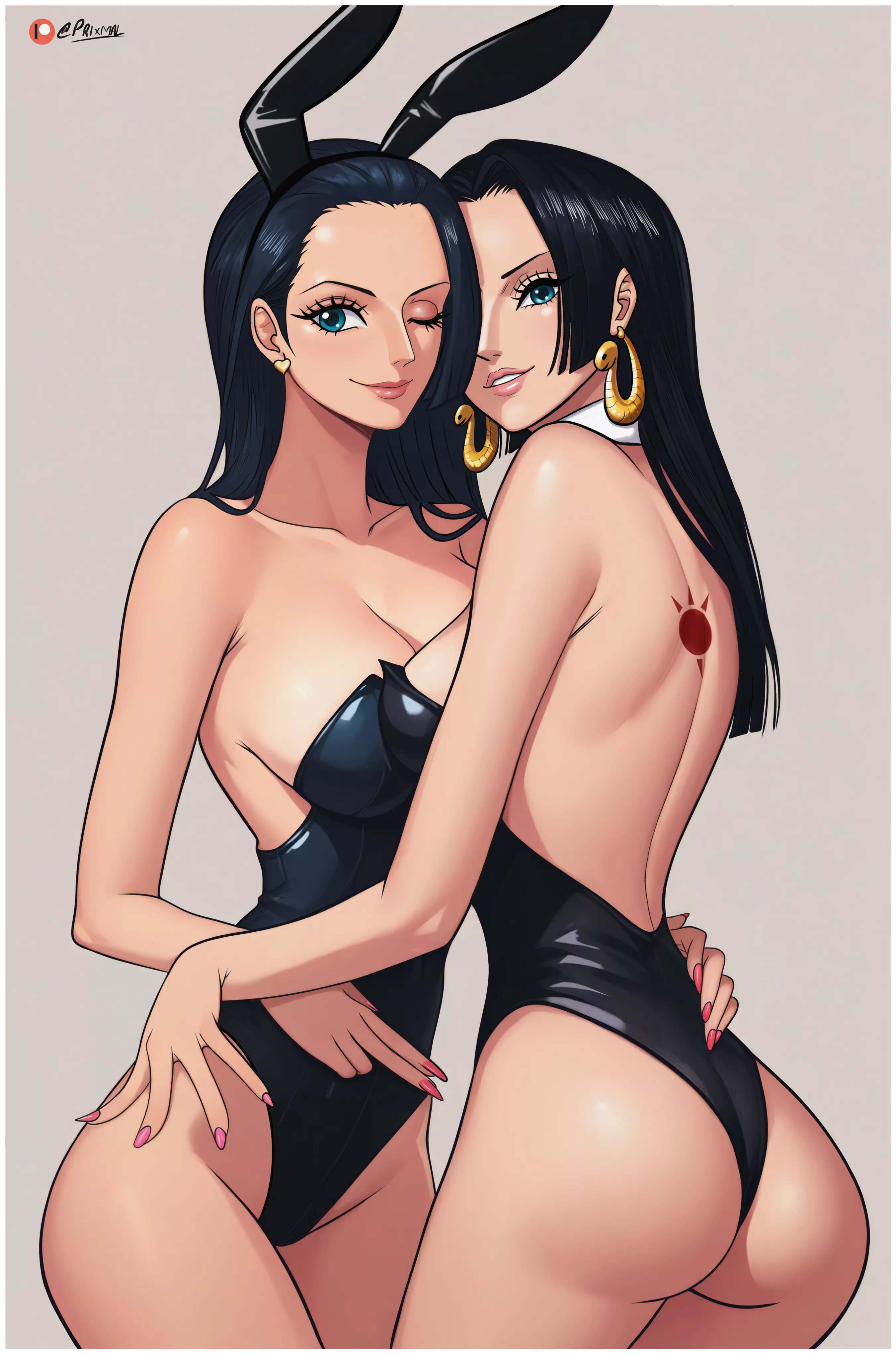 Bunny Girls Hancock And Robin [One Piece]
