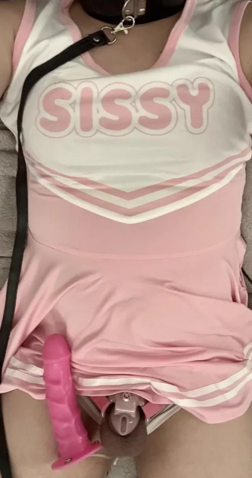 Do I get humiliation or praise for wearing my sissy outfit with my clitty locked up??
