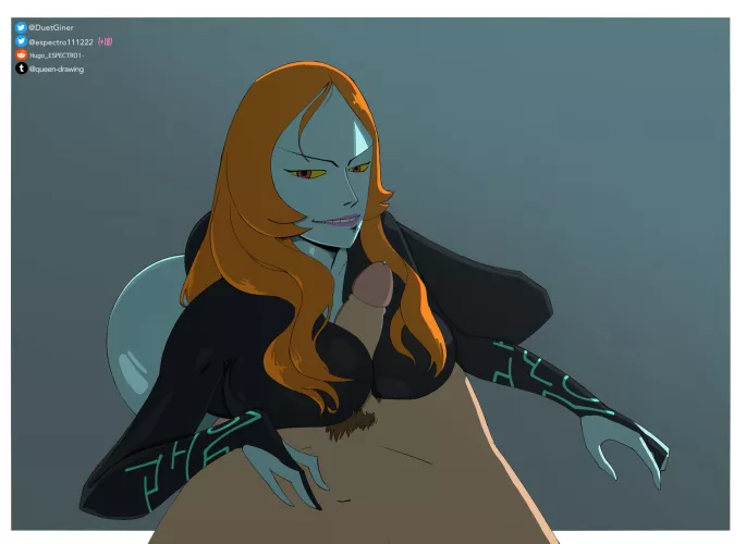 Fast drawing of Midna i did (@espectro111222)