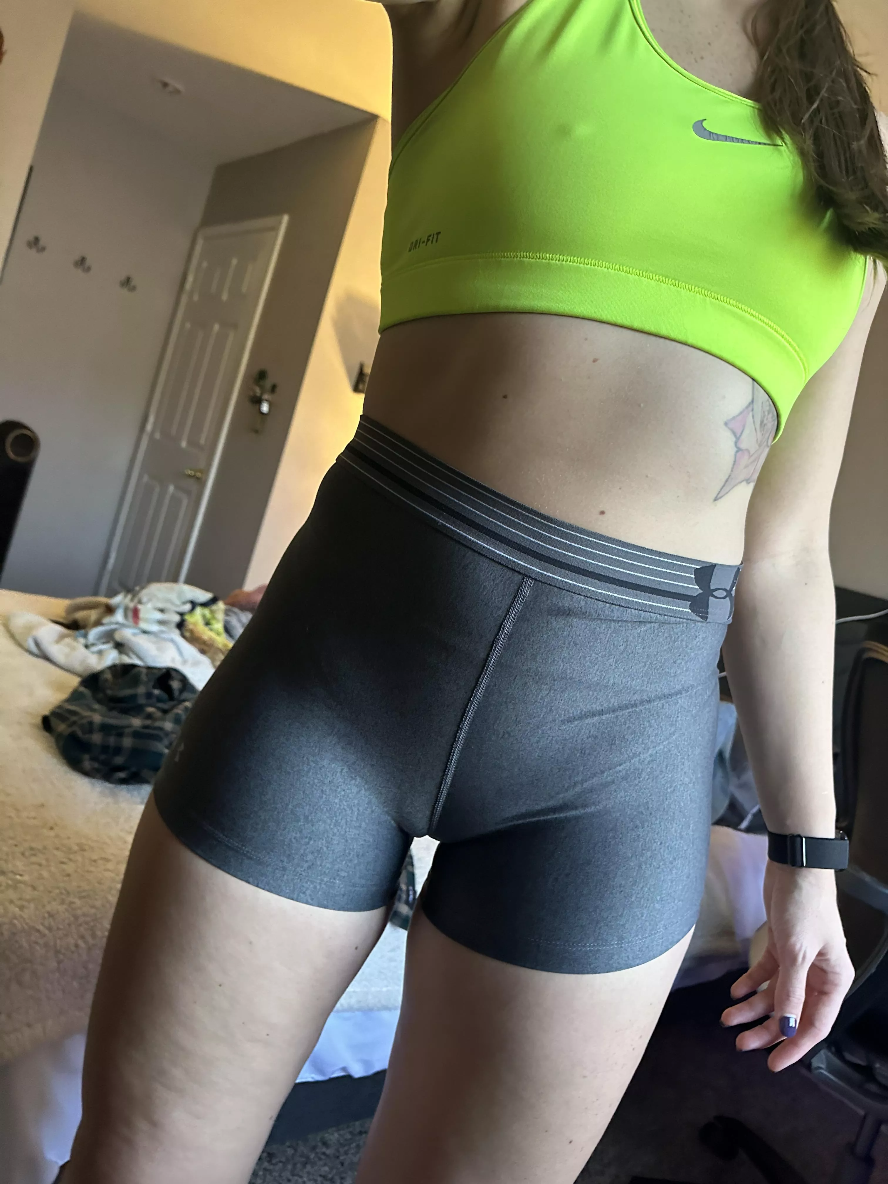 feeling myself before my workout