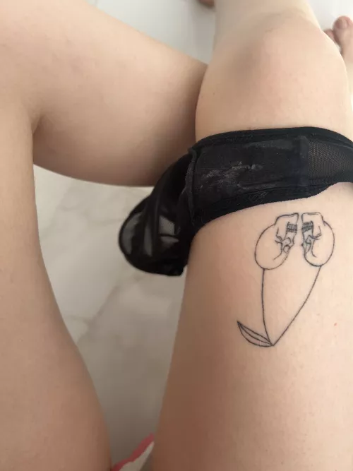 First, you clean my panties with your tongue, then my pussy