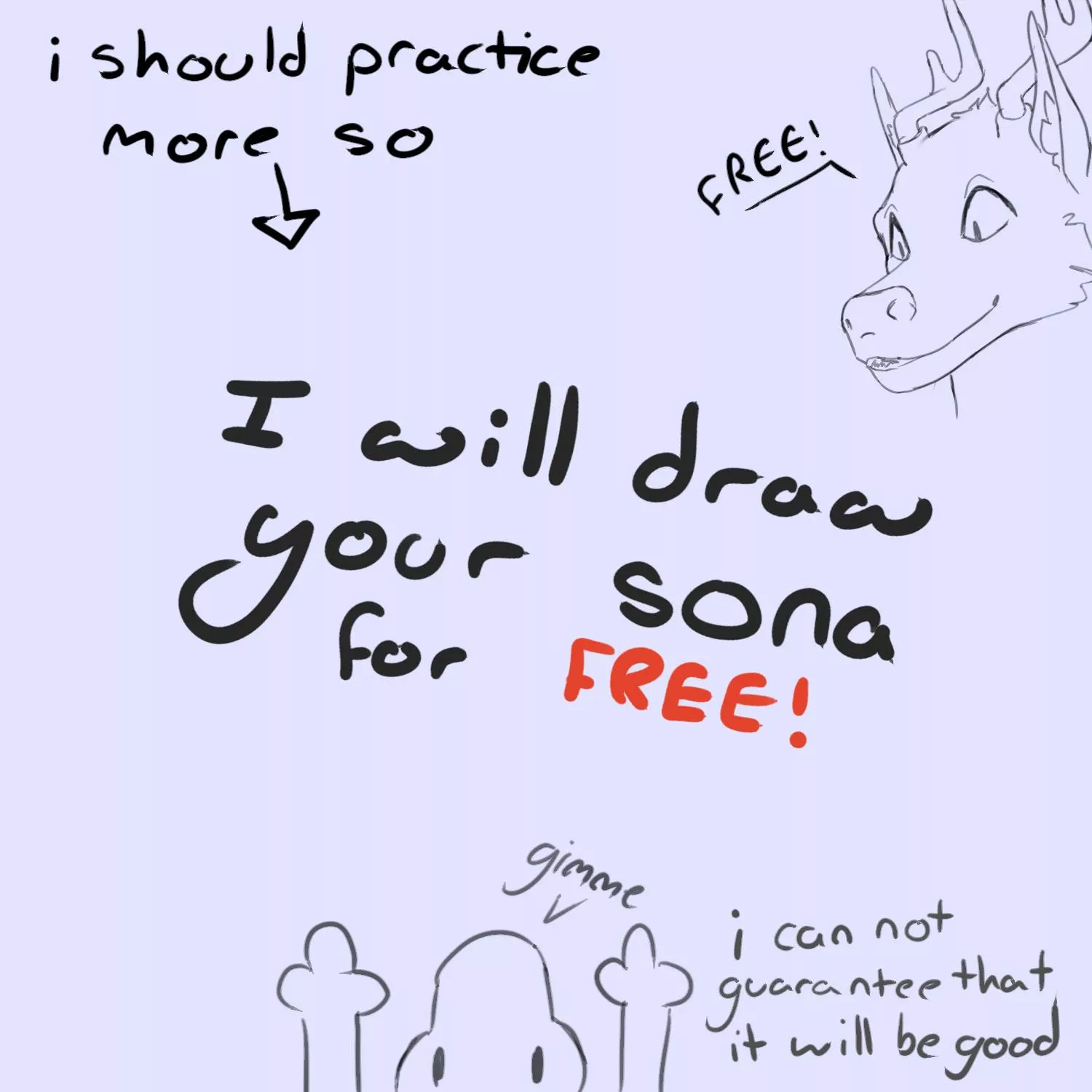 Free Fursona art