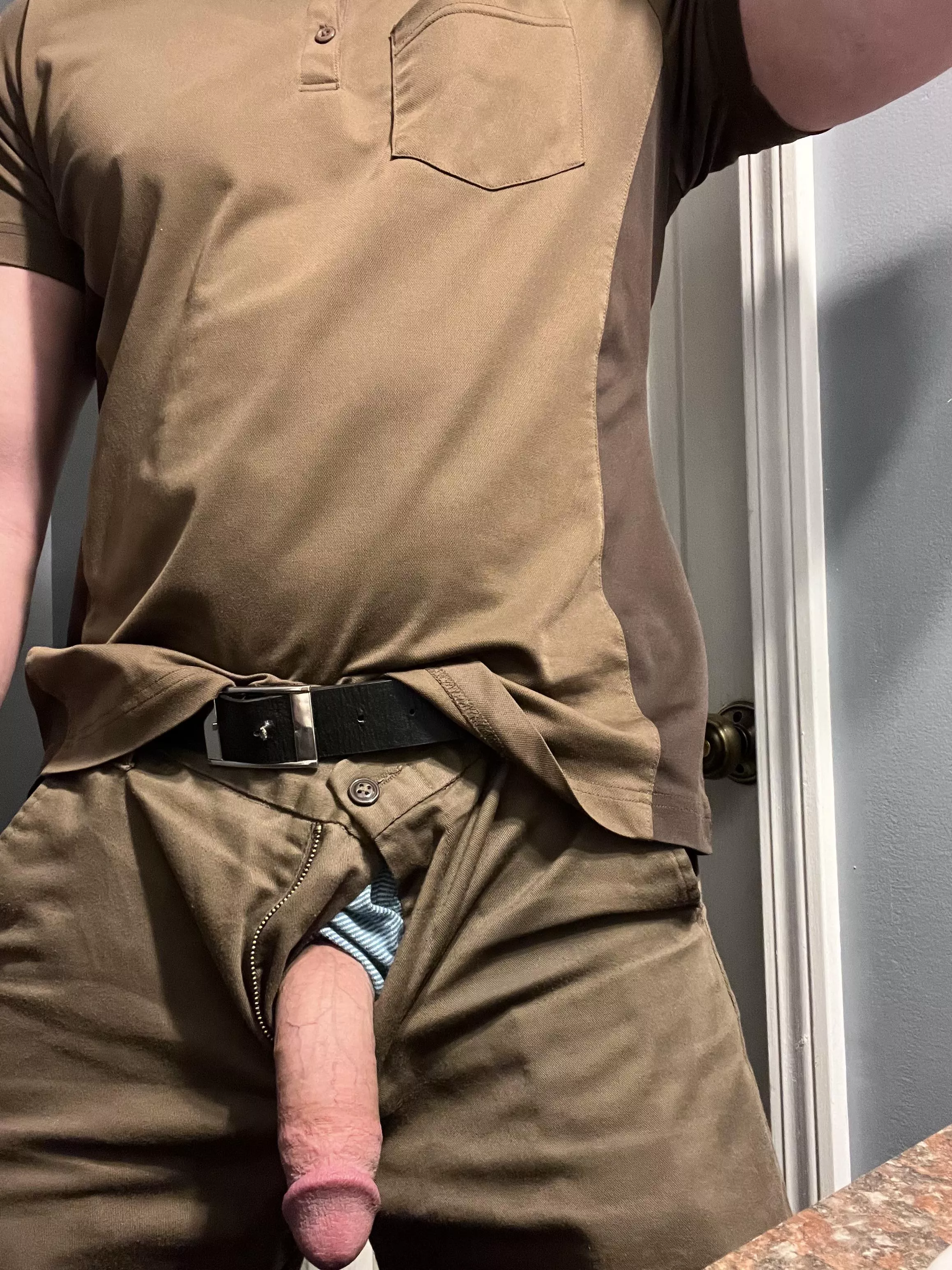 Hanging out before work