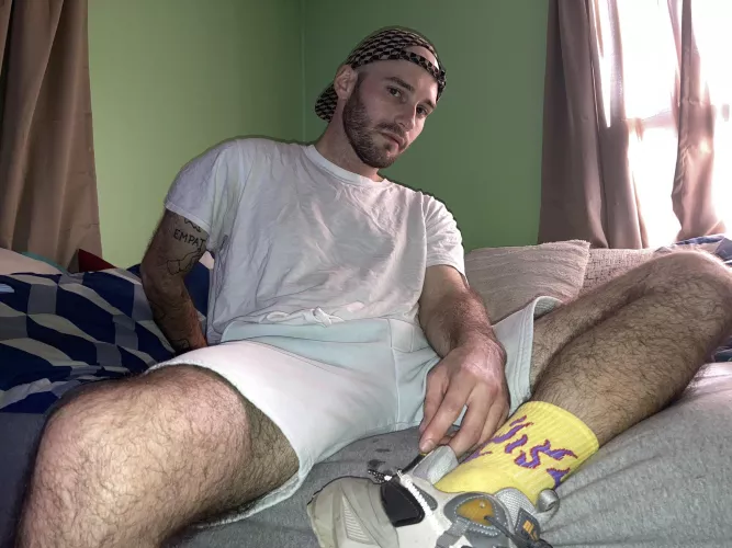 Having a chill day at home