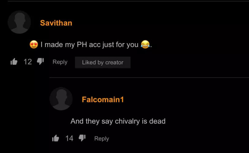 Imagine getting ratioing someone on pornhub