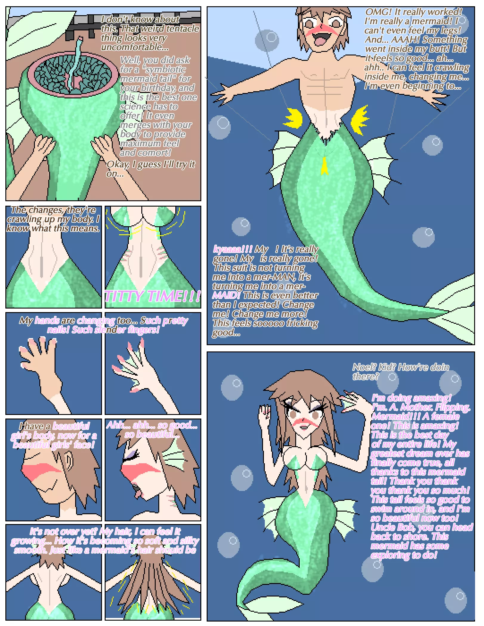[Img][MtF][OP] A Perfect Fit (Mermaid TG)