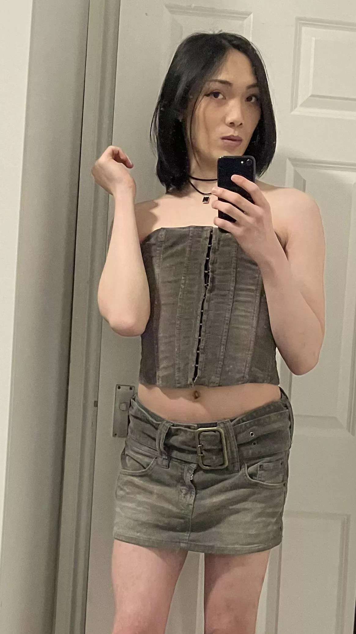 just tilt your face to hide the uneven eyeliner, also I need a name xo 