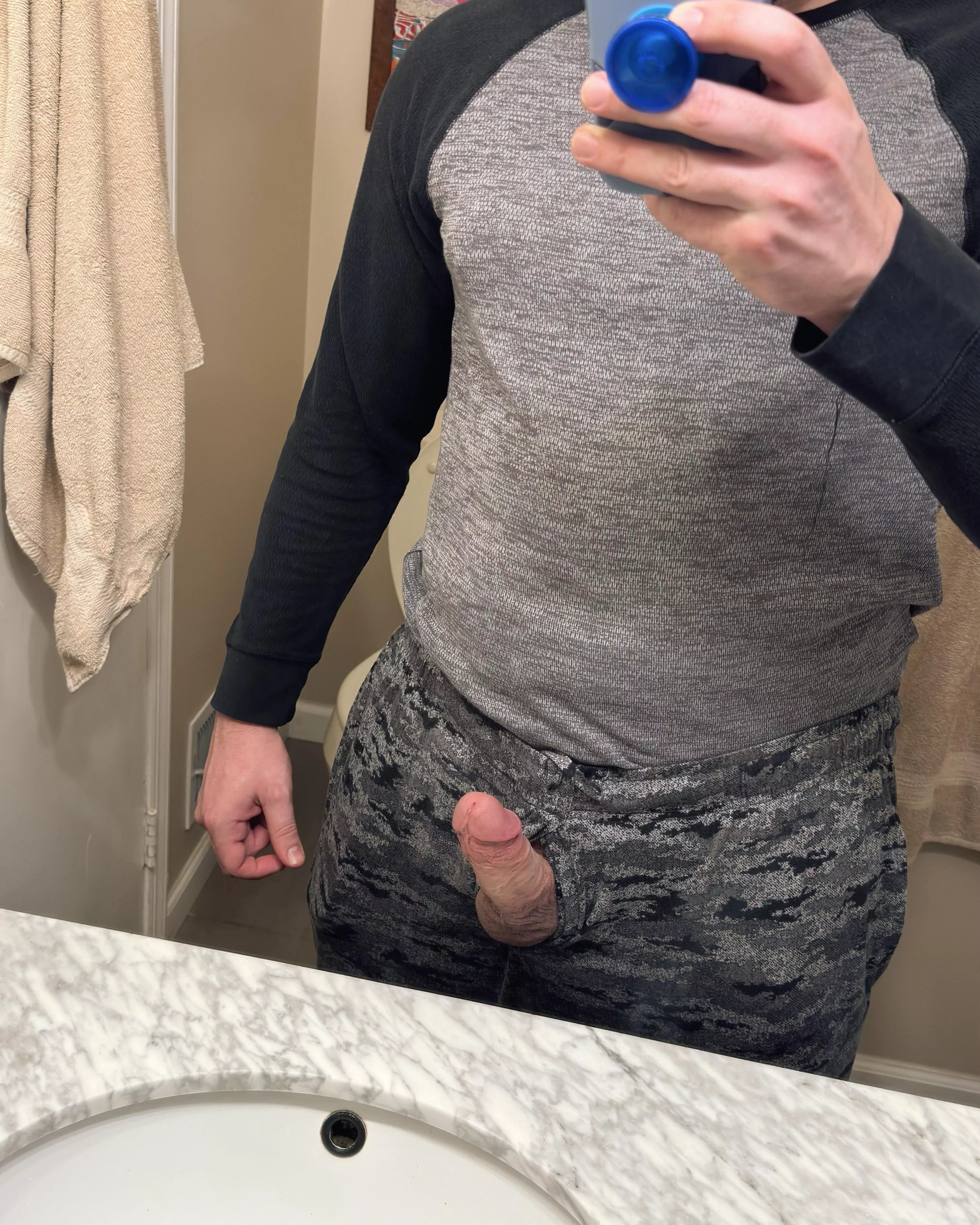 Kinda hard this morning 😄