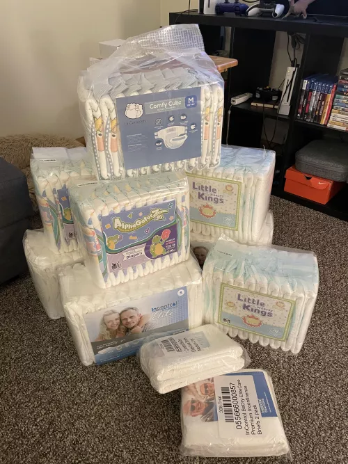 Life has sucked recently so i note have more diapers than ever before